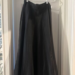 Black Organza Long Shirt
